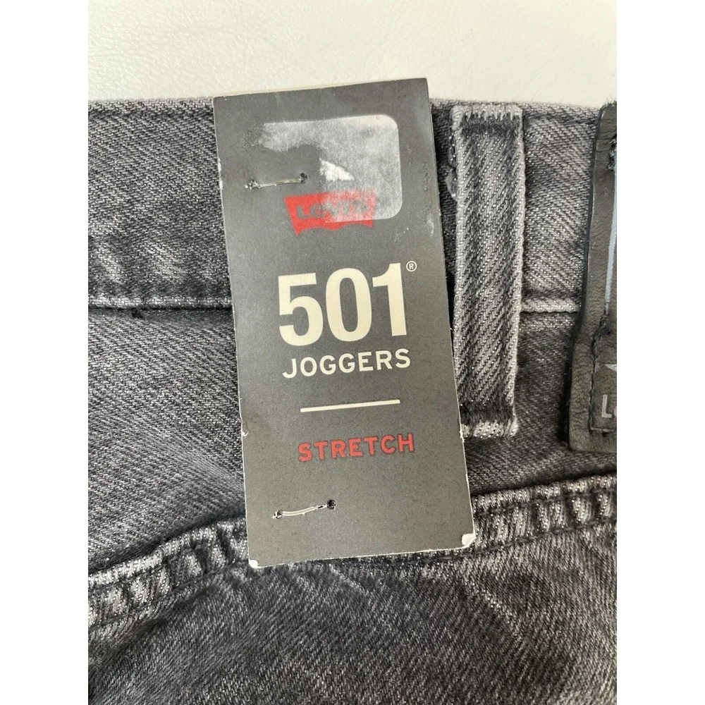 Levi's 501 Stretch Joggers Premium Denim Jeans Pants Dark Men's Size 38 x 32 NWT
